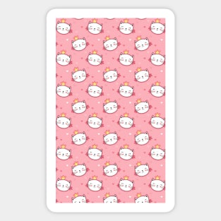 Cute Cat Pattern Artwork - Cat Lover Sticker